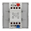 Va-et-Vient Aluminium avec Témoin Lumineux 10 A Unica Schneider – Connexion Rapide – 2 Modules – Mécanisme Seul