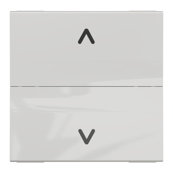 Schneider unica2 - cde volet-roulant - double poussoir - 2 mod - blanc - méca seul