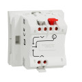 Interrupteur de Volet-Roulant Blanc 3 touches 6 A Unica Schneider – 2 Modules – Mécanisme Seul