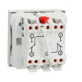 Double Va-et-Vient Blanc 10 A Connexion Rapide 2 Modules Unica Schneider – Mécanisme Seul