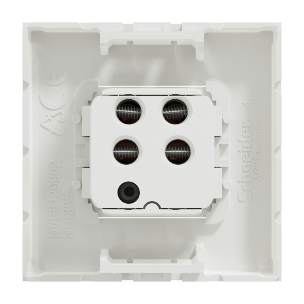 Schneider unica2 - interrupteur bipolaire - 20a - 2 mod - blanc - méca seul