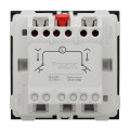 Schneider unica2 - cde volet-roulant - double poussoir + stop - 2 mod - anthra - méca seul