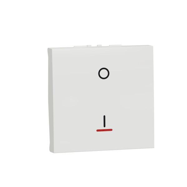 Schneider unica2 - interrupteur bipolaire lumineux (indication) - 2 mod - blanc - méca seul
