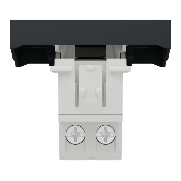 Unica - interrupteur bipolaire - 16a - 2 mod - anthracite - méca seul