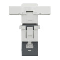 Schneider unica2 - prise rj45 simple - cat 6 stp - 2 mod - blanc - méca seul