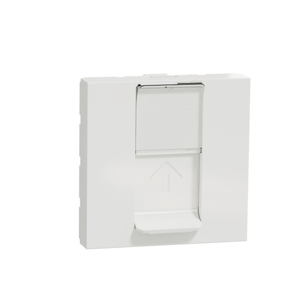 Prise RJ45 Simple Catégorie 6 FTP Blanc Unica Schneider – 2 Modules – Mécanisme Seul