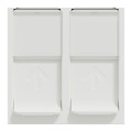 Prise Double RJ45 Blanche 2 Modules Cat 6 STP Unica Schneider Electric - Mécanisme Seul