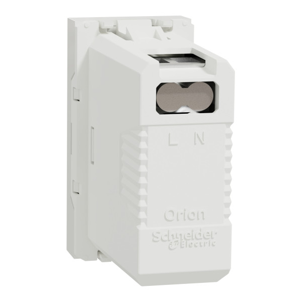 Schneider unica2 - chargeur usb - 5vcc - 1a - 1 module - blanc - mécanisme seul