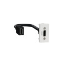 Schneider unica2 - prise hdmi préconnectorisée - 1 mod - blanc - méca seul