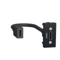 Schneider unica2 - prise hdmi préconnectorisée - 1 mod - anthracite - méca seul