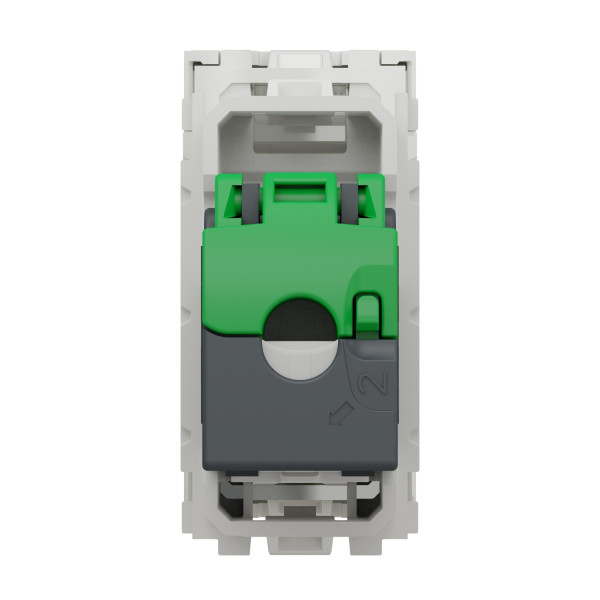 Schneider unica2 - prise rj45 simple - cat 6 ftp - 1 mod - blanc - méca seul