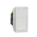 Schneider unica2 - prise rj45 simple - cat 6 ftp - 1 mod - blanc - méca seul