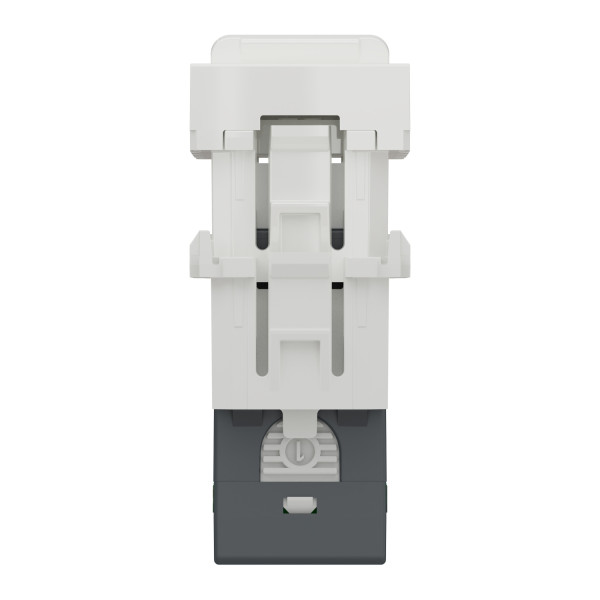 Schneider unica2 - prise rj45 simple - cat 6a ftp - 1 mod - blanc - méca seul