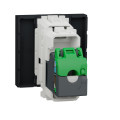 Schneider unica2 - prise rj45 simple - cat 6a ftp - 2 mod - anthracite - méca seul