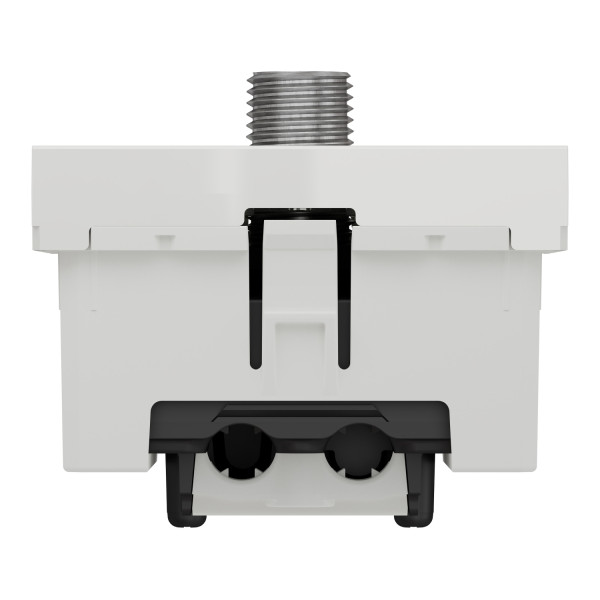 Schneider unica2 - prise tv + fm + sat - 2 mod - blanc antimicrobien - méca seul