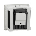 Schneider unica2 - prise tv + fm + sat - 2 mod - blanc antimicrobien - méca seul