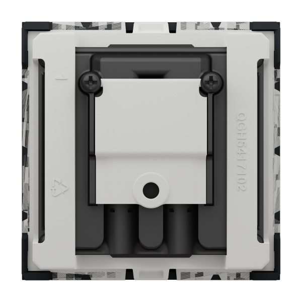Schneider unica2 - prise r-tv + sat - individuel - 2 mod - anthracite - méca seul