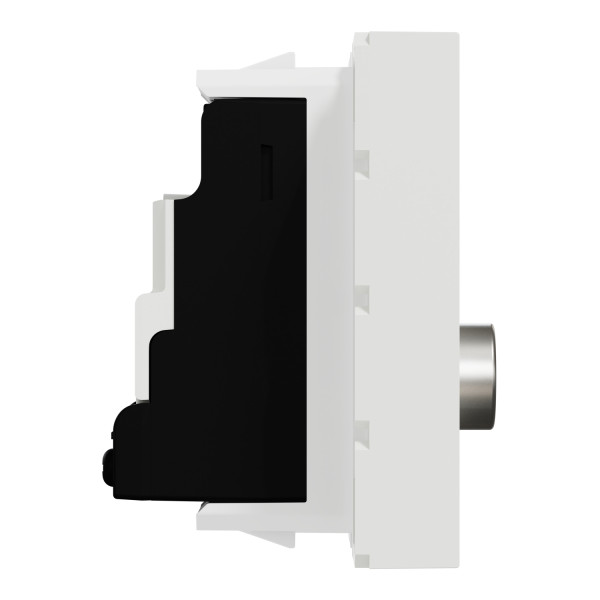 Prise de Télévision Blanche Unica Schneider Electric - Tv Mâle - Individuel - Mécanisme Seul - 2 Modules