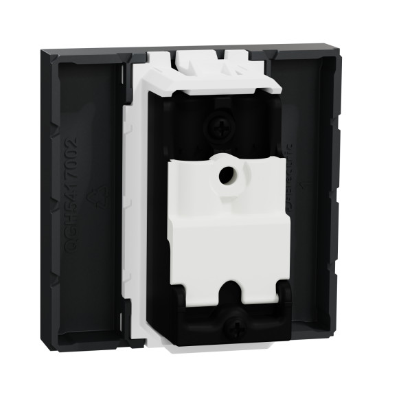 Prise de Télévision Anthracite Unica Schneider Electric - Tv Mâle - Individuel - 2 Modules - Mécanisme Seul