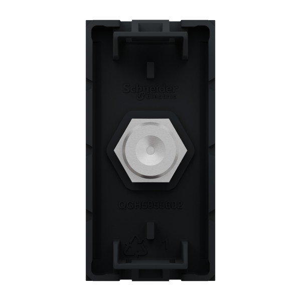 Schneider unica2 - prise télévision - tv type f - 1 module - anthracite - mécanisme seul