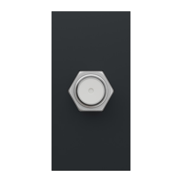 Schneider unica2 - prise télévision - tv type f - 1 module - anthracite - mécanisme seul