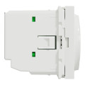 Schneider unica2 - thermostat chauffage / climatisation - 8a - blanc - méca seul
