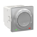 Schneider unica2 - thermostat chauffage / climatisation - 8a - alu - méca seul