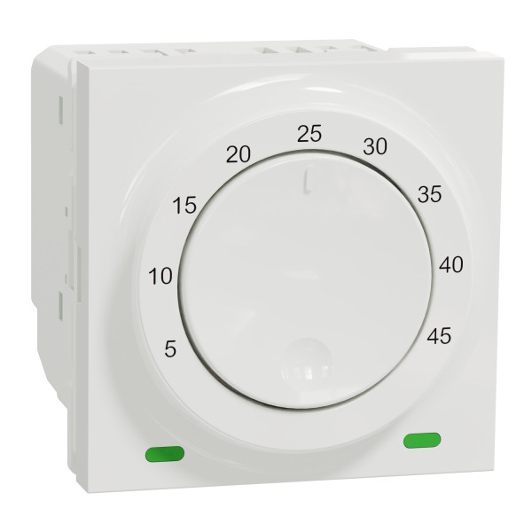 Schneider unica2 - thermostat pour plancher chauffant - 10a - blanc - méca seul