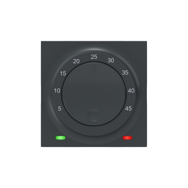 Schneider unica2 - thermostat pour plancher chauffant - 10a - anthracite - méca seul