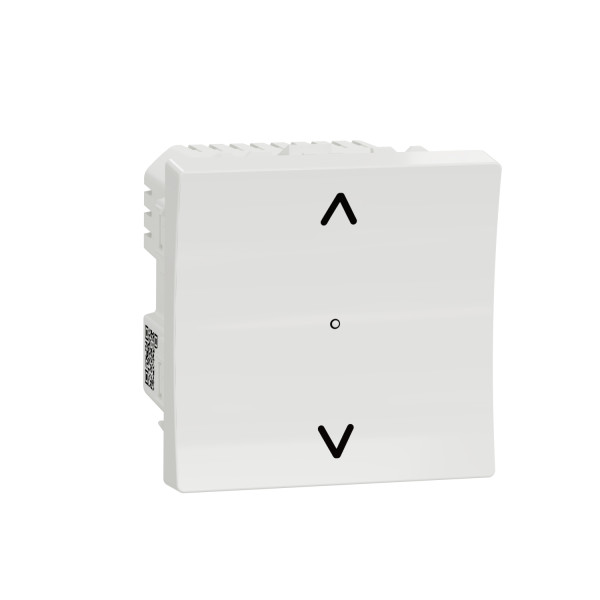 Interrupteur pour Volet-Roulant 4 A Zigbee Blanc Wiser Unica Schneider Electric - Anti-Microbes - Mécanisme Seul