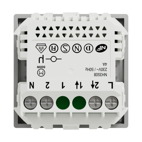 Interrupteur pour Volet Roulant 4 A Zigbee Aluminium Wiser Unica Schneider Electric - Mécanisme Seul