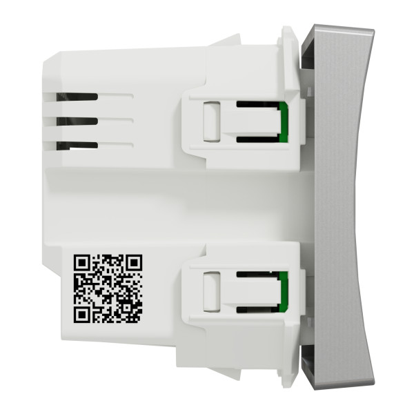 Interrupteur pour Volet Roulant 4 A Zigbee Aluminium Wiser Unica Schneider Electric - Mécanisme Seul
