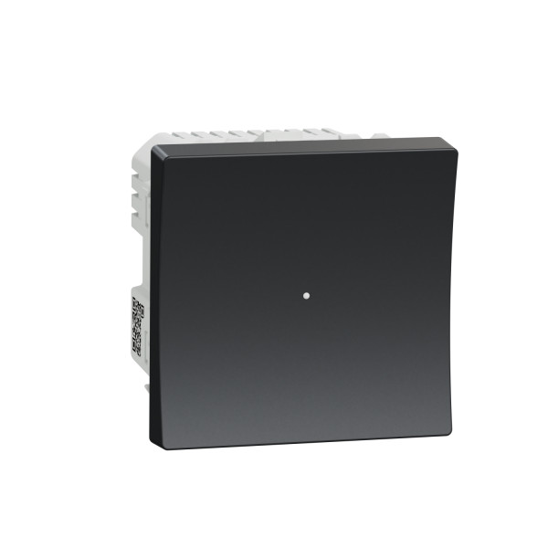 Variateur Poussoir Anthracite 2 Fils Connecté Zigbee Wiser Unica Schneider – Mécanisme Seul