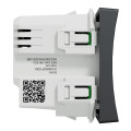 Variateur Poussoir Anthracite 2 Fils Connecté Zigbee Wiser Unica Schneider – Mécanisme Seul