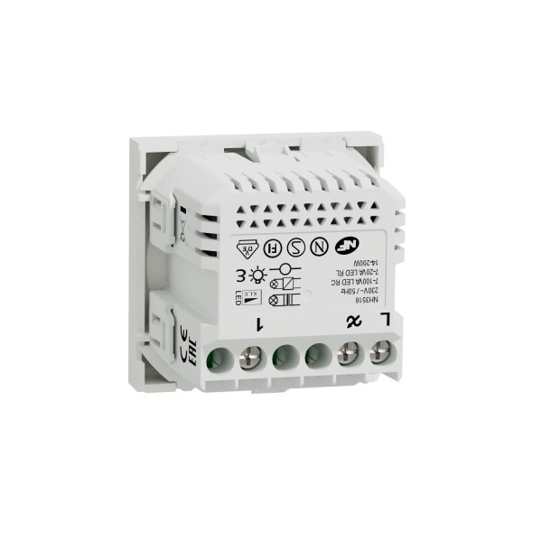 Wiser unica - variateur rotatif - 2 fils - zigbee - blanc - méca seul