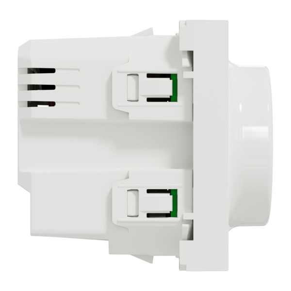 Variateur Rotatif Blanc Anti-Microbe 2 Fils Connecté Zigbee Wiser Unica Schneider – Mécanisme Seul