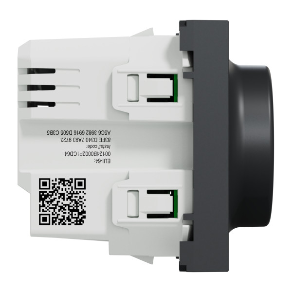 Variateur Rotatif Anthracite 2 Fils Connecté Zigbee Wiser Unica Schneider – Mécanisme Seul