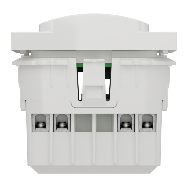 Schneider unica2 - détecteur de mouvements + poussoir - 230v - 10a - blanc - méca seul