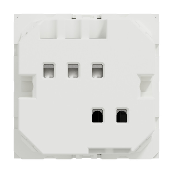 Unica - commande à carte électronique - 2 modules - blanc - mécanisme seul