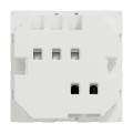 Unica - commande à carte électronique - 2 modules - blanc - mécanisme seul