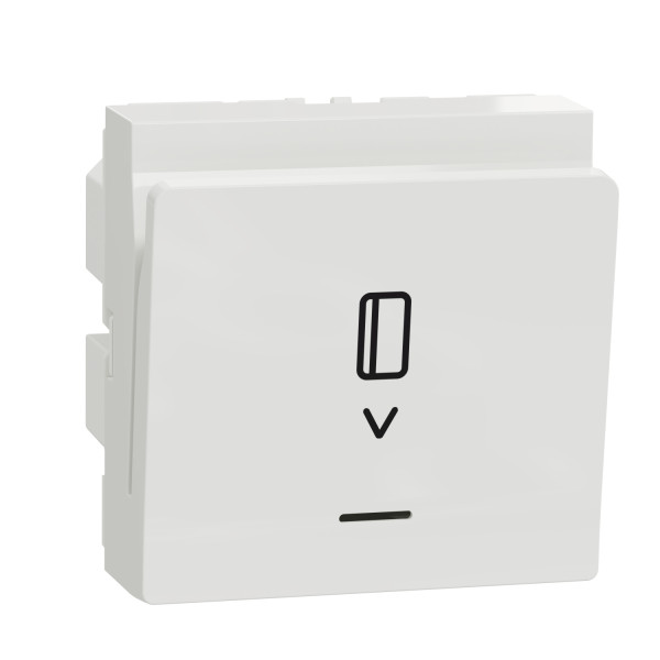 Unica - commande à carte électronique - 2 modules - blanc - mécanisme seul