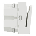 Unica - commande à carte électronique - 2 modules - blanc - mécanisme seul