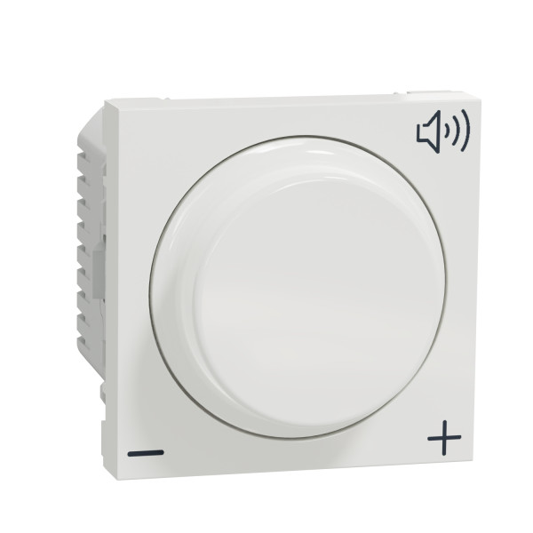 Unica - contrôle du volume - 12v - 2 mod - blanc - méca seul
