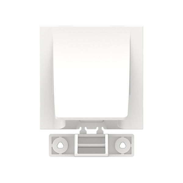 Sortie de Câble Blanche Unica Schneider Electric -  Câble Ø 6 à 12 mm - 2 Modules - Mécanisme Seul