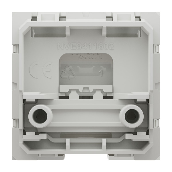 Sortie de Câble Blanche Unica Schneider Electric -  Câble Ø 6 à 12 mm - 2 Modules - Mécanisme Seul