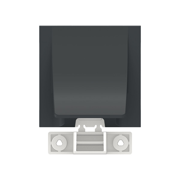 Sortie de Câble Anthracite Unica Schneider Electric - Pour Câble Ø 6 à 12 mm - 2 Modules -Mécanisme Seul