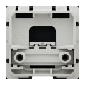 Sortie de Câble Anthracite Unica Schneider Electric - Pour Câble Ø 6 à 12 mm - 2 Modules -Mécanisme Seul