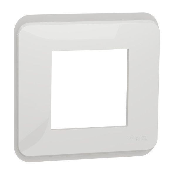 Plaque de Finition Blanche 1 Poste Unica Pro Schneider Electric