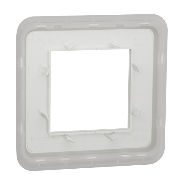 Plaque de Finition Blanche 1 Poste Unica Pro Schneider Electric