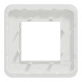 Schneider unica2 pro - plaque de finition - blanc antimicrobien - 1 poste